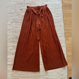Flowy Orange Wide Leg Pant